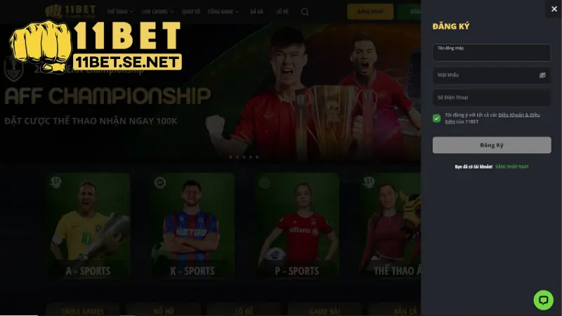 Đăng Ký 11BET Nhanh Gọn Với Vài Thao Tác 2 Các bước đăng ký tài khoản